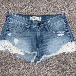 Blue jean shorts